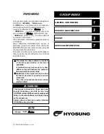 Preview for 2 page of HYOSUNG RT 125 D Service Manual