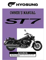 HYOSUNG ST7 Owner'S Manual preview