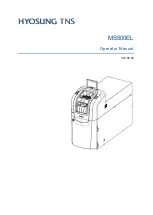 HYOSUNG TNS MS500EL Operator'S Manual preview