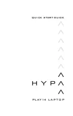 HYPA PLAY14 Quick Start Manual preview