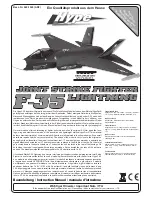 HYPE F-35 Lightning Instruction Manual preview