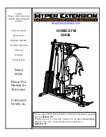 Hyper Extension HOME GYM 50036 Owner'S Manual preview