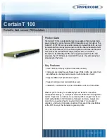 Hypercom CertainT 100 Technical Specifications preview