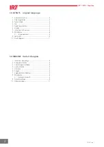 Preview for 2 page of Hyperion IRT 1 PrepCure Assembly, Operation & Spares Manual