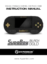 Hyperkin SupaBoy Black Gold Instruction Manual preview