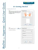 Preview for 8 page of Hypertec BioDisk Quick User Manual