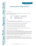 Preview for 8 page of Hypertec EnCrypt PLUS User Manual