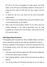 Preview for 5 page of Hypertec SBUPS1000VA User Manual