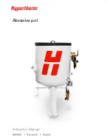 Предварительный просмотр 1 страницы Hypertherm Abrasive pot Instruction Manual