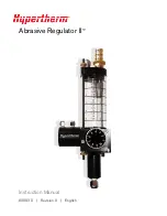 Предварительный просмотр 1 страницы Hypertherm Abrasive Regulator II Instruction Manual