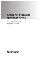 Hypertherm HD4070 PC-104 Field Service Bulletin предпросмотр