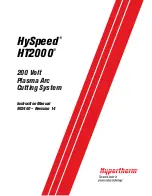 Предварительный просмотр 1 страницы Hypertherm HT2000 Instruction Manual