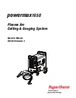 Hypertherm powermax1650 Operator'S Manual preview