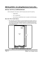 Предварительный просмотр 10 страницы Hypertherm THC-2 Instruction Manual