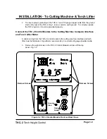 Предварительный просмотр 11 страницы Hypertherm THC-2 Instruction Manual