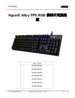 Preview for 93 page of HyperX Alloy FPS RGB User Manual