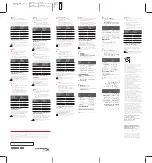 Preview for 2 page of HyperX Armada Quick Start Manual