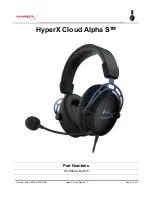 Предварительный просмотр 2 страницы HyperX Cloud Alpha S User Manual