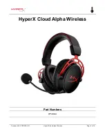 Preview for 1 page of HyperX Cloud Alpha User Manual