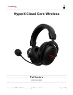 Preview for 1 page of HyperX Cloud Core Manual