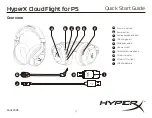 Preview for 1 page of HyperX Cloud Flight for PS Quick Start Manual