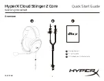 HyperX Cloud Stinger 2 Core Quick Start Manual предпросмотр