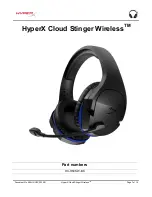 HyperX Cloud Stinger Wireless HX-HSCSW-BK User Manual preview