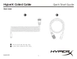 HyperX Coiled Cable Quick Start Manual preview