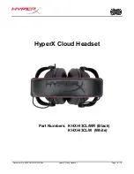 Preview for 2 page of HyperX KHX-H3CL/WR User Manual