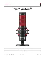 HyperX QuadCast HX-MICQC-BK User Manual preview