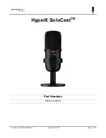 Предварительный просмотр 2 страницы HyperX SoloCast User Manual