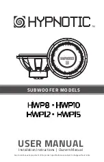 Preview for 1 page of Hypnotic HWP8 User Manual