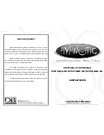 Preview for 1 page of Hypnotic HYP160.4 Instruction Manual