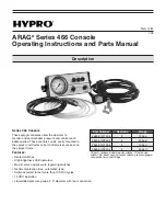 Hypro ARAG Series 466 Operating Instructions & Parts Manual preview