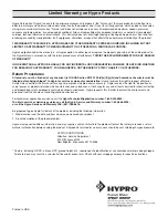 Preview for 8 page of Hypro ARAG Series 466 Operating Instructions & Parts Manual