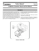 Hypro Turbo Stream 1508B-130EFS Installation, Operation, Repair And Parts Manual preview