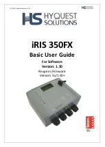 Preview for 1 page of HyQuest Solutions iRIS 350FX User Manual