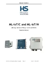 HyQuest Solutions ML-IoT/C Operation Manual preview