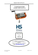 Предварительный просмотр 1 страницы HyQuest Solutions WS250 Instruction Manual