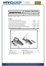 Hyquip ENERPAC FSH-14 Instruction & Repair Manual preview