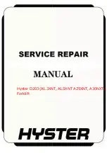 Hyster A1.3XNT Service Manual preview