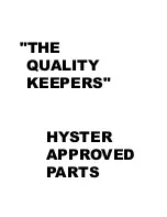 Предварительный просмотр 6 страницы Hyster A214 Service & Repair Manual