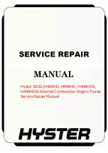 Preview for 1 page of Hyster A236 Service & Repair Manual