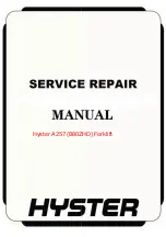 Предварительный просмотр 1 страницы Hyster A257 Service Manual