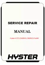 Hyster A373 Service & Repair Manual предпросмотр