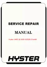 Hyster A495 Service & Repair Manual preview