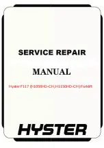 Preview for 1 page of Hyster A917 Service & Repair Manual