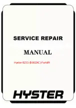 Hyster B233 Service Manual preview