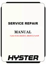 Hyster B262 Service & Repair Manual предпросмотр