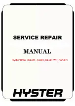 Hyster B460 K1.0H Service Manual preview